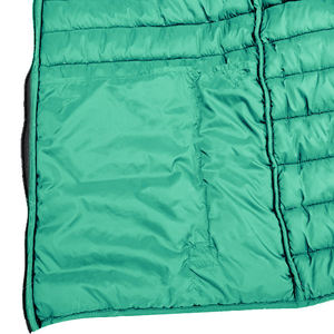 Gilet matelassé décontracté à capuche pour femmes grandes tailles, sans manches, fermeture éclair, écologique, respirant, rembourrage 100% polyester - Product Image 4