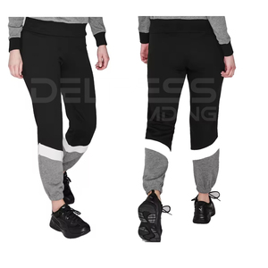 Contrast Color Premium Wholesale Price Top Fashion Quality Plain Comfortable Women <b>Joggers</b> Elastic Waist Fleece Quick Dry 2025 - Product Image 6