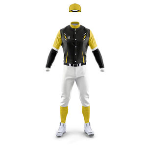 Customizable <b>Baseball</b> & Softball High Quality Breathable Quick Dry Team Wear Sets with V-neck Collar Pockets Soft Touch Fabric - Product Image 2