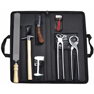 Kit d'outils de maréchal-ferrant OEM personnalisé de qualité supérieure, kit d'instruments de 7 pièces avec portefeuille en cuir Fabricant personnalisé - Product Image 5