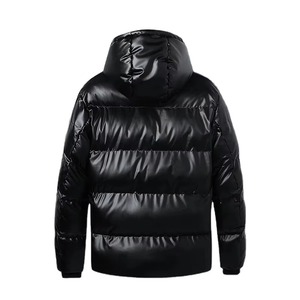 Manteau d'hiver personnalisé de haute qualité pour hommes veste en toile matelassée à capuche pour l'extérieur grande taille rembourrée par sublimation - Product Image 3