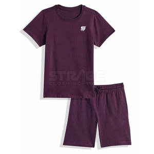 Ensemble de shorts décontractés pour enfants, conçu pour le confort et les activités quotidiennes flexibles, ensemble de shorts pour enfants avec coutures durables - Product Image 1
