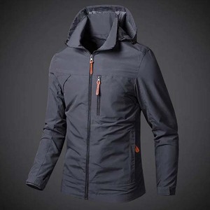 Vestes coupe-vent d'automne personnalisées de haute qualité, imperméables, coupe-vent, respirantes, séchage rapide, fermeture éclair sur le devant, patchwork OEM - Product Image 4