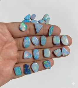 Opale d'Éthiopie naturelle de qualité supérieure, cabochon, pierres précieuses en vrac à changement de couleur, formes variées, pour la fabrication de bijoux, vente en gros, 20 % de réduction pour le Nouvel An - Product Image 6