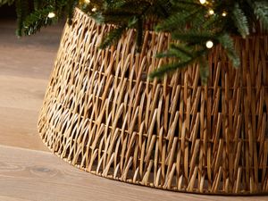 Collar de Árbol de Navidad Tejido a Mano 100% Ratán - Base de Mimbre Rústica para Decoración de Árbol de Navidad - Product Image 4