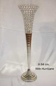 Bougeoir de qualité supérieure pour centre de table maison pilier décoratif haut or centres de table de mariage bougeoir en cristal - Product Image 2