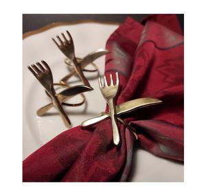 Anneau de serviette en métal, décoration de table élégante, fait à la main, réutilisable, porte-serviettes pour la maison et le restaurant - Product Image 6