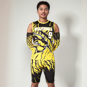 ชุดเสื้อฟุตบอลแบบธง 7v7/7on7 ผลิตตามสั่งจากโรงงานผลิตอุปกรณ์กีฬา ชุดทีมแบบกำหนดเองได้ ผลิตจากโพลีเอสเตอร์ 100% ระบายอากาศได้ดี แห้งเร็ว สำหรับผู้ชาย - Product Image 4