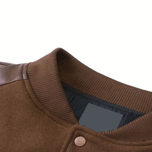 Veste pour homme à col montant enduite, très demandée, pour l'automne, style unique, meilleure qualité, 100% coton respirant, logo personnalisable sur le devant - Product Image 3