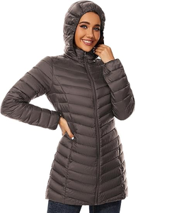 Veste matelassée pour homme, légère, chaude pour l'hiver, veste matelassée alternative au duvet pour homme, à capuche - Product Image 3