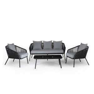 Siège unique moderne écologique canapé de jardin extérieur coussin imperméable pour hôtels salons villas-ensemble de meubles durables - Product Image 1