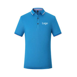 Nouveau modèle Vente en gros OEM à manches courtes polo de golf uni impression personnalisée logo T-shirt vierge 100% coton polos pour hommes - Product Image 2
