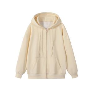 OEM Factory Custom Premium 450g Heavyweight Oversized Fleece Lined Premium Fabric Essential Winter Men Plus Size Zipper <b>Hoodie</b> - Product Image 3