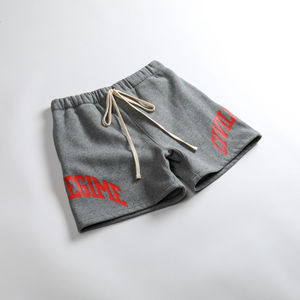 Pantalones cortos de verano para hombre, pantalones cortos transpirables con cordón de algodón de felpa francesa, pantalones cortos deportivos con estampado sólido para hombre - Product Image 5