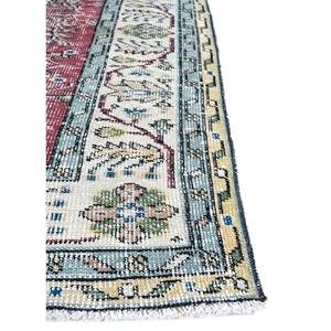 Alfombras de Lana Anudadas a Mano de Gran Tamaño, Diseño Floral Abstracto en Rojo y Naranja, Estilo Boho, Rectangulares, para Pasillo o Sala - Pae-2211 - Product Image 4