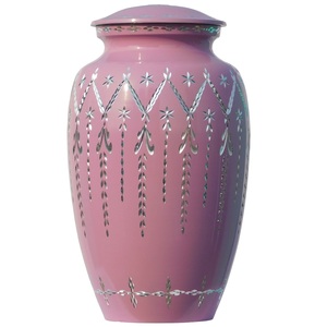 Urnas de cremación para adultos de aluminio con corte de diamante con urnas funerarias de metal con acabado de color negro para cenizas humanas - Product Image 4