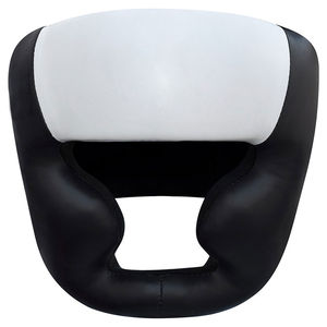 Protège-tête de boxe Casque de protection du visage Cuir véritable Couleur noir-bleu-Protège-tête de boxe pour hommes chez Qasaab Gloves Company - Product Image 2