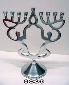 Aluminium Meilleure vente Menorah juive Menorah Hanukkah Menorahs Hanukah Menorah Candle Holder in Custom Design - Product Image 6