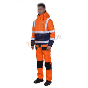 ชุดทำงานน้ำหนักเบาสะท้อนแสงมองเห็นได้ชัดเจน ชุดนิรภัยไซส์ใหญ่สำหรับคนงาน - Product Image 2