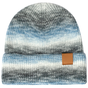 Custom Logo 100% Acrylic Breathable & Waterproof Blank Short Winter Beanie Hat Black Ribbed Knit Fisherman Cuff <b>Plain</b> <b>Cap</b> - Product Image 4