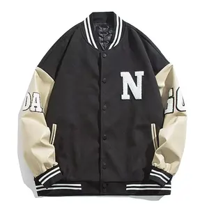 Vestes bomber d'hiver personnalisées en gros pour hommes, de haute qualité, respirantes, imperméables, en toile réversible, style universitaire, baseball - Product Image 2