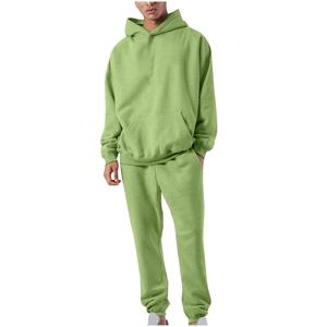 Nouveau hiver personnalisé hommes femmes mode hommes fermeture éclair sweats pantalons ensembles respirant à capuche pantalon costume - Product Image 2