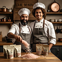 Sal del Himalaya Rosa Claro Orgánica Aprobada por Laboratorios, Gránulos Finos y Gruesos, Empaque Personalizado, Rica en Vitaminas y Minerales, para Cocinar