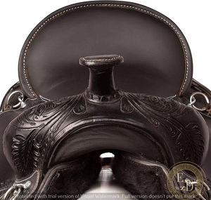 อานม้าหนังแท้พรีเมี่ยมแบบชาวตะวันตกทำด้วยมือสำหรับประสิทธิภาพการแข่งแบบทรงกระบอกแสดงม้าน้ำหนักเบาสวมใส่สบาย - Product Image 4