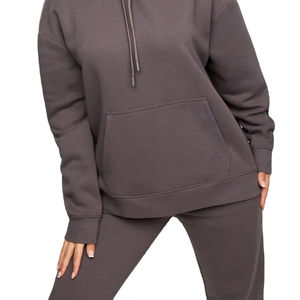 Hoodies surdimensionnés pour femmes, tissés, de qualité supérieure, les plus vendus, avec logo et impression personnalisés, services OEM disponibles, en bambou - Product Image 5