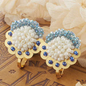 Pendientes bordados a mano, pendientes personalizados con múltiples cuentas, joyería festiva para mujer al mejor precio, pendientes con cuentas. - Product Image 4