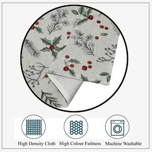 Set de table jacquard Holiday Greens - Lavable en machine, usage quotidien - Product Image 4