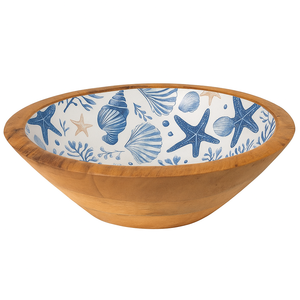 Bol en bois de manguier avec autocollant de qualité constante et finition de qualité professionnelle, idéal pour les marchés culinaires et décoratifs modernes - Product Image 5