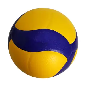 Wholesale Best Price Good Quality Volley Ball Not Easy Leak Durable Yellow Blue Training Volleyball Hot Selling Customized Ball