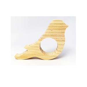 Conception en forme de coeur épais en bois décoration de banquet de mariage côté intérieur rond anneau en bois vaisselle - Product Image 5