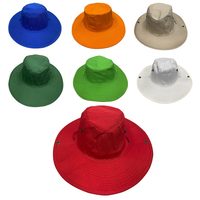 Logo personnalisé pas cher de qualité supérieure 100% coton casquettes de cricket d'arbitre à large bord sport casquette de Panama ronde baseball cricket chapeau de soleil rond