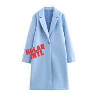 Manteau long en laine unie tendance automne-hiver pour femme, grande taille, anti-plis, avec doublure en fausse fourrure