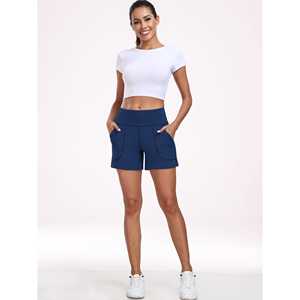 Short de yoga de gymnastique respirant taille haute pour femmes - Product Image 5