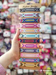 สร้อยข้อมือมิตรภาพลวดลายชาติพันธุ์ที่นำเสนอในปริมาณมากคำสั่งซื้อ - Product Image 3