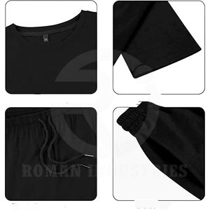 Ensemble short et t-shirt quantité minimale de commande bas imprimé en gros de qualité supérieure sur mesure avec ensemble de shorts de style urbain - Product Image 5
