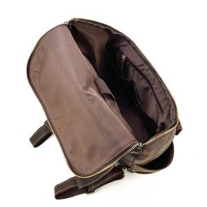 Vente en gros 2025 sac à dos vintage en cuir délavé grande capacité souple et durable avec fermeture à glissière sac à dos en cuir de randonnée LBP-0171 - Product Image 4