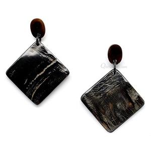 ต่างหูจิวเวลรี่ยอดนิยมทำมือทำมือเครื่องประดับแฟชั่นต่างหูรูปเขาควายรูปทรงเรขาคณิตการปรับแต่งรูปร่างอาเกต - Product Image 4