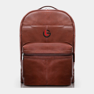 Customized Brown Vintage Distressed Genuine <b>Leather</b> <b>Laptop</b> <b>Backpack</b> Waterproof Breathable Design 20-35L Capacity Zipper Closure - Product Image 1