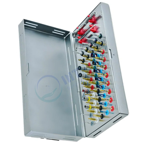 Kit complet de 52 outils dentaires en acier inoxydable pour implants : clé dynamométrique électrique, forets trephines, tournevis coniques guidés pour tissus - Product Image 3