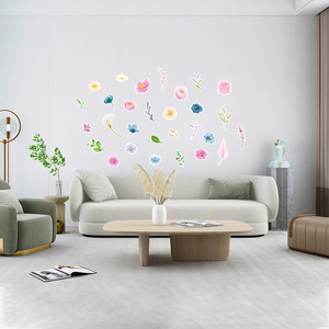 Adesivi <span class=keywords><strong>Murali</strong></span> <span class=keywords><strong>Floreali</strong></span> Colorati Personalizzati in Vinile Rimovibili e Autoadesivi per Camera da Letto, Soggiorno e Cameretta - Product Image 6