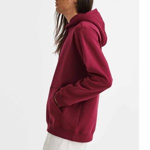 7.8 onces, 50/50 coton/poly polaire à capuche avec couleur marron poche kangourou sweat-shirts en gros hommes Bundle sweat à capuche uni - Product Image 2