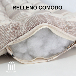Cuscino per panca da interno/esterno con copertura a cerniera e imbottitura in fibra cava, comodo materassino e cuscino da esterno - Product Image 5