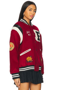 Veste universitaire unisexe avec logo brodé personnalisé, nom de l'équipe, numéro, vêtements d'extérieur rétro, broderie personnalisée, vêtements d'équipe scolaire - Product Image 2