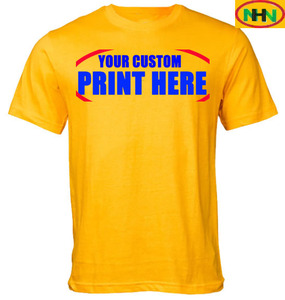 เสื้อยืดลำลองแขนสั้นผ้าฝ้าย 100% ระบายอากาศได้ดี พิมพ์ลายตามสั่ง สำหรับผู้ชายไซส์ใหญ่ จากบังกลาเทศ - Product Image 5