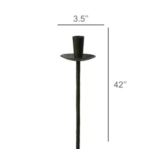 Medieval Modern Minimalist New <b>Wall</b> <b>Sconce</b> Black Long Candlestick Metal Wedding Christmas Home Decor Candleholder - Product Image 2