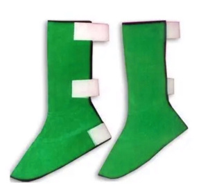 High Quality Fire Resistant Cowhide Split Welding Leather Leg Guard Shoe Cover Eco-Friendly Industrial Safety Shoes for Welding - Product Image 4